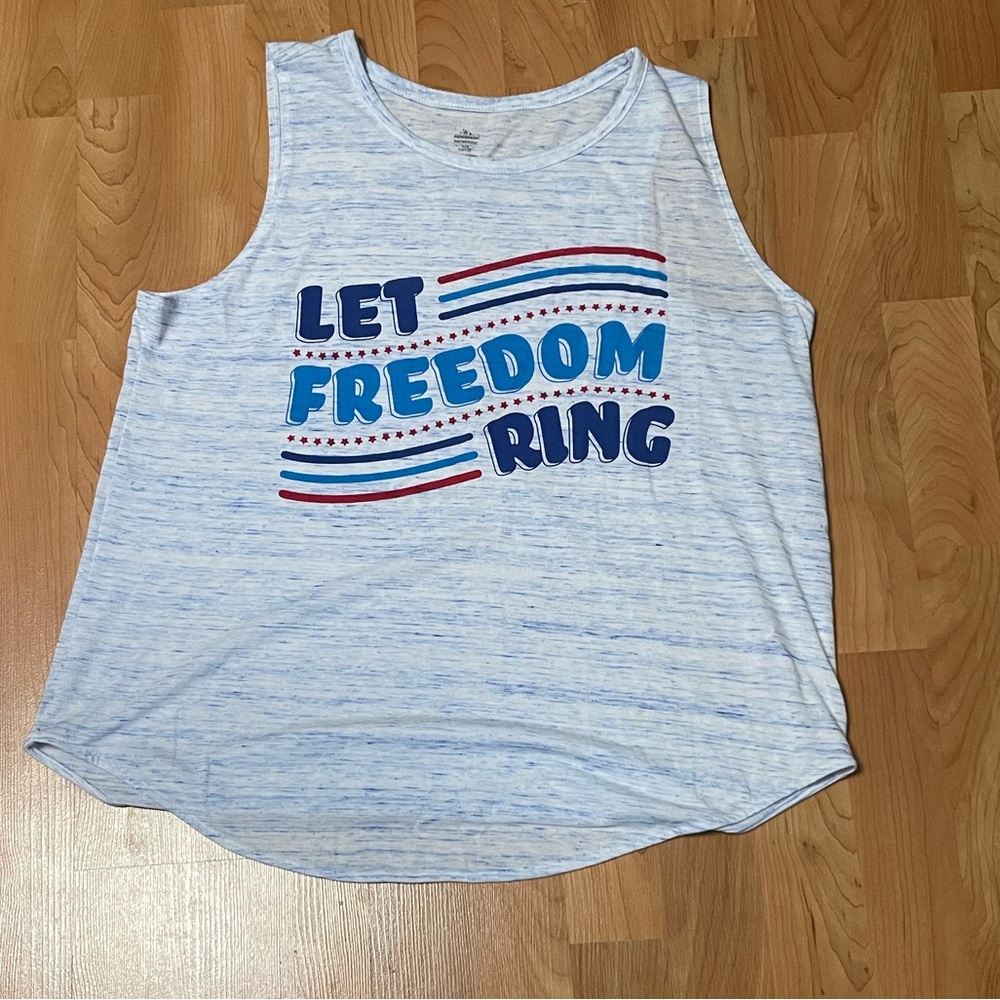 Let freedom ring tank top - large